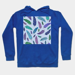 Blue Feathers Hoodie